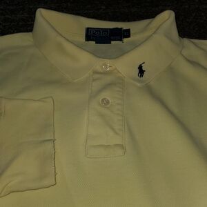 Polo Ralph Lauren Long sleeve Polo Size Large RARE Collar Embroidered Vintage
